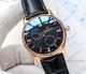Knockoff Patek Philippe Calatrava Watches Rose Gold Brown Leather Bnad (2)_th.jpg